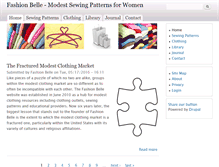 Tablet Screenshot of fashionbelle.com